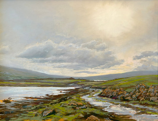 Low Winter Sun on the Flaggy Shore - PRINT