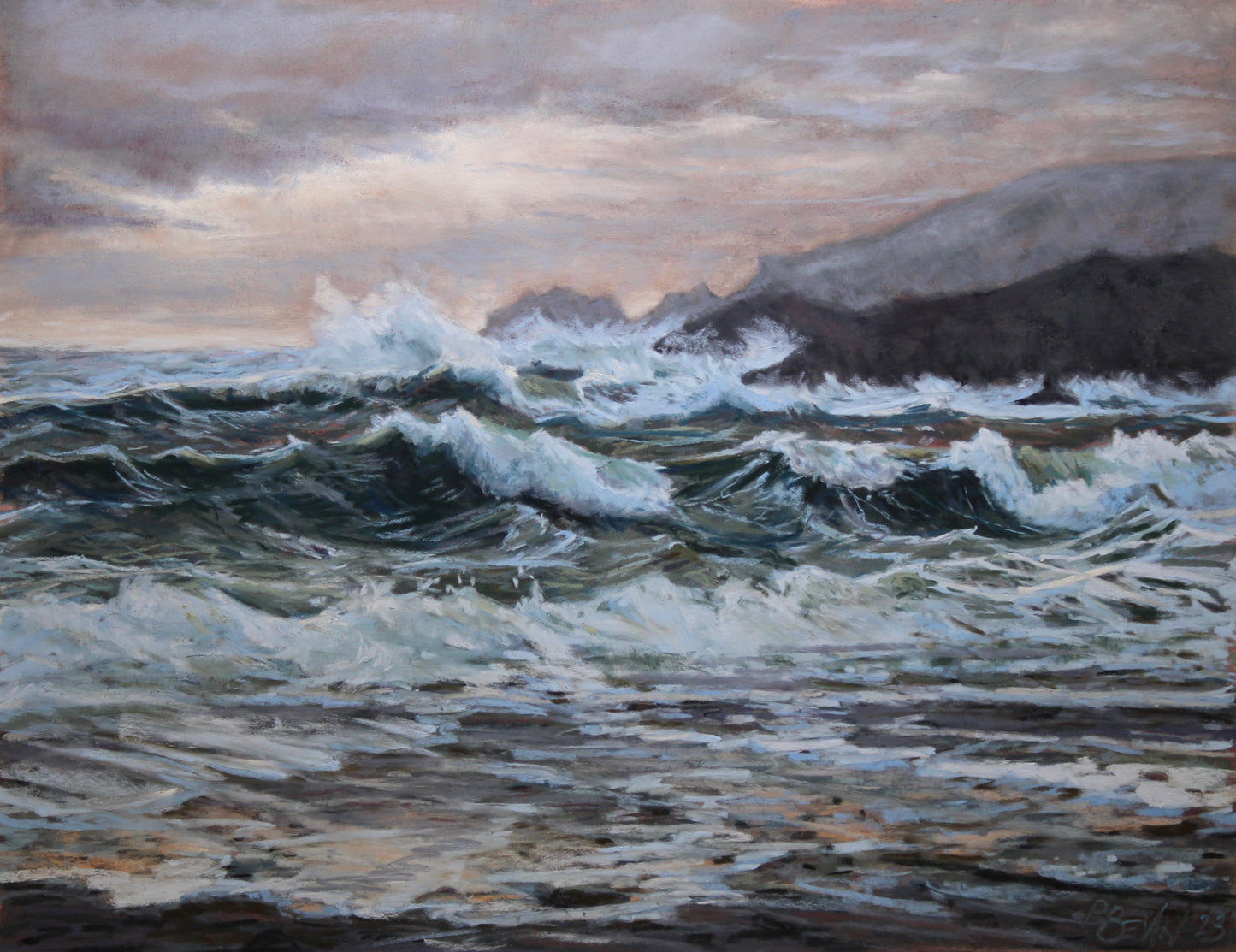 Winter Sea Squalls ii, Owenahincha, West Cork PRINT