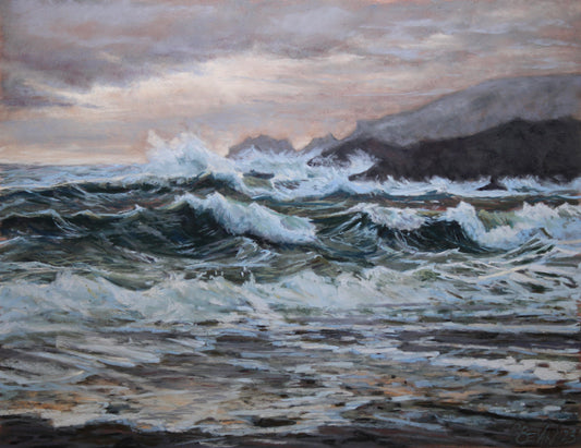 Winter Sea Squalls ii, Owenahincha, West Cork PRINT
